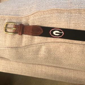 Smathers & Branson Needlepoint UGA belt
